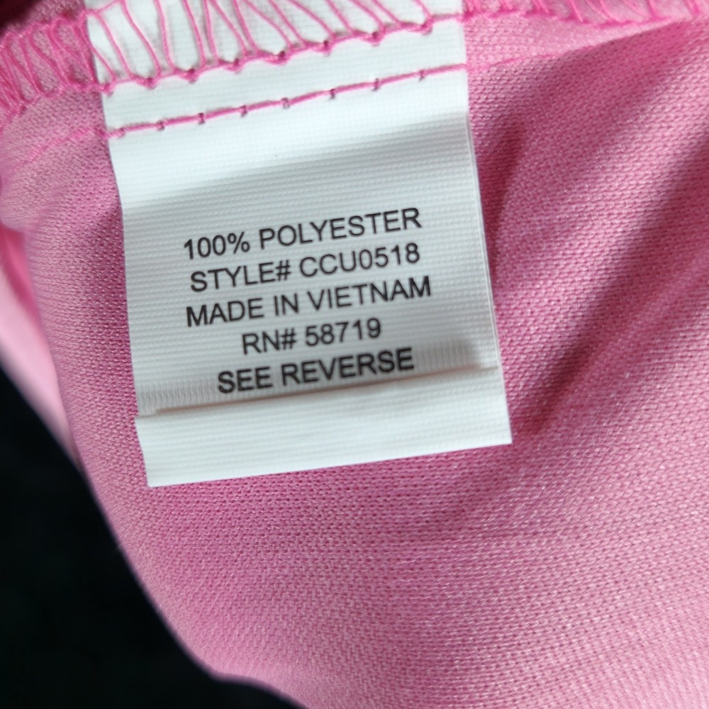 NY Collection Pink Leopard Ruffle Neck Sleeveless Blouse PCCU0518 Womens PS NEW - Picture 6 of 7